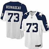 Nike Men & Women & Youth Cowboys #73 Bernadeau Thanksgiving White Team Color Game Jersey,baseball caps,new era cap wholesale,wholesale hats